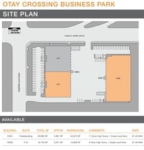 2340 Enrico Fermi Dr, San Diego, CA à louer Plan de site– Image 2 sur 2