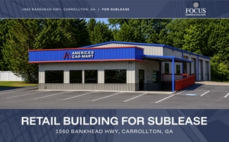 Plus de détails pour 1560 Bankhead Hwy, Carrollton, GA - Local commercial à louer