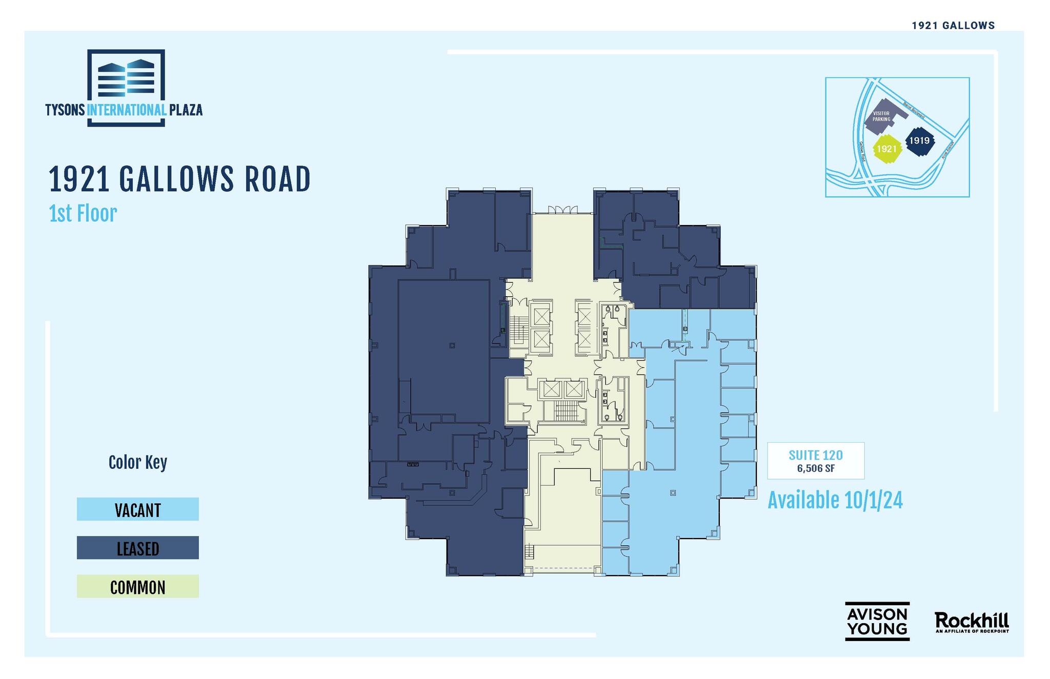 1919-1921 Gallows Rd, Vienna, VA à louer Plan d’étage– Image 1 sur 1