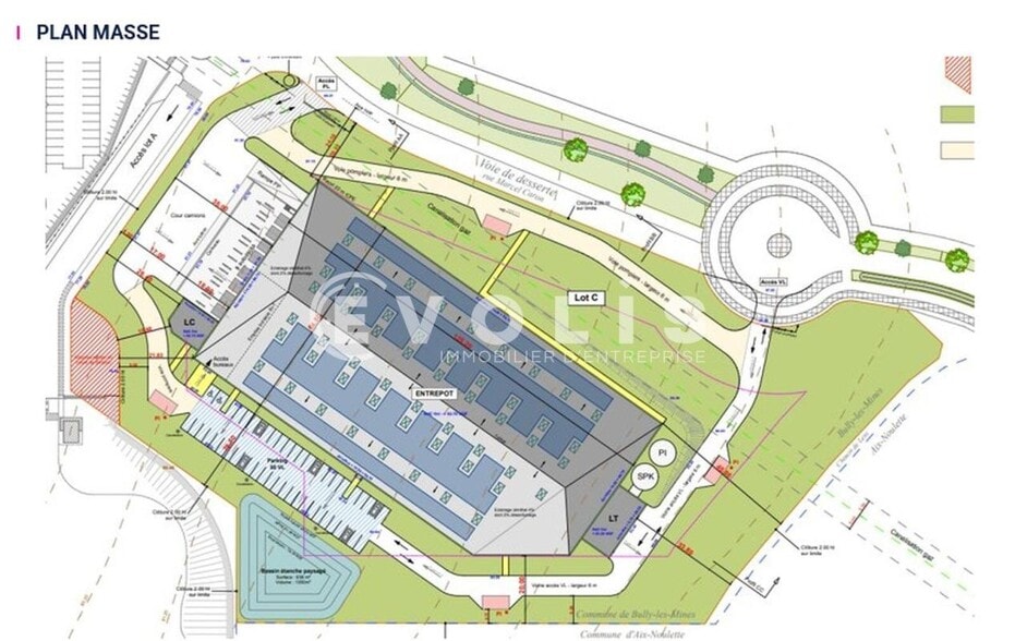 Industriel/Logistique dans Bully-les-Mines à vendre - Plan de site – Image 2 sur 2