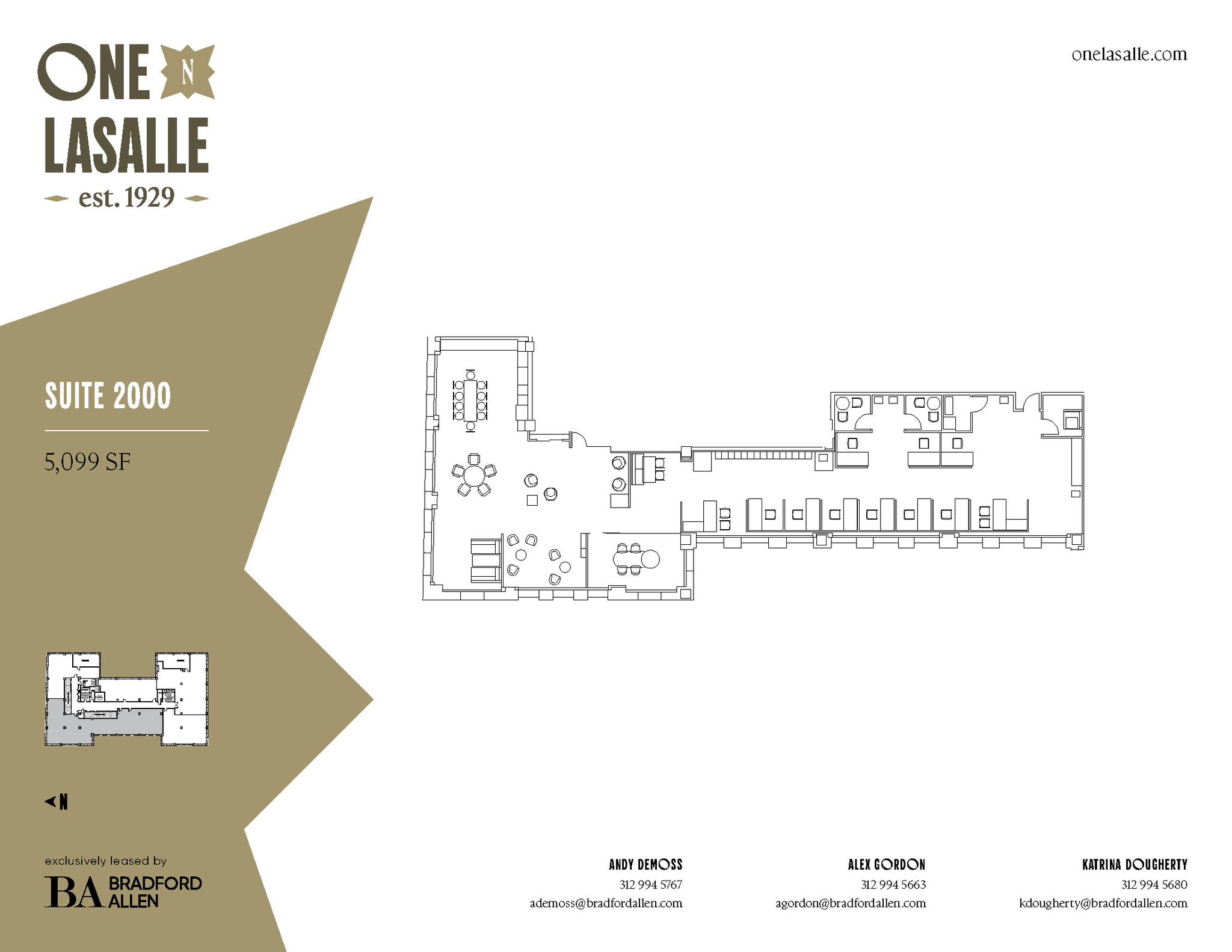 1 N La Salle St, Chicago, IL à louer Plan d’étage– Image 1 sur 1