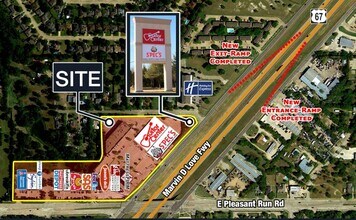 905 N Highway 67, Cedar Hill, TX - VUE AÉRIENNE  vue de carte
