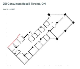 245 Consumers Rd, Toronto, ON à louer Plan d’étage– Image 1 sur 1