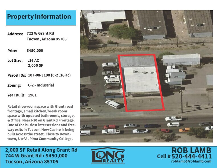 744 W Grant Rd, Tucson, AZ à vendre - Photo de l’immeuble – Image 2 sur 7
