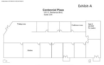 101 E Redlands Blvd, Redlands, CA à louer Plan d’étage– Image 1 sur 1