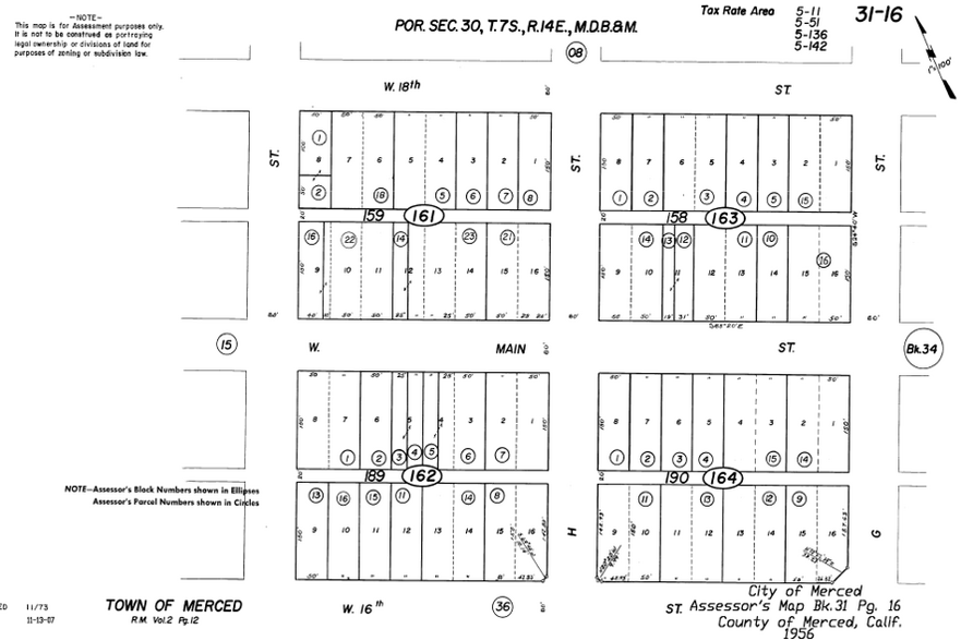 101 W 16th St, Merced, CA à louer - Plan cadastral – Image 3 sur 3