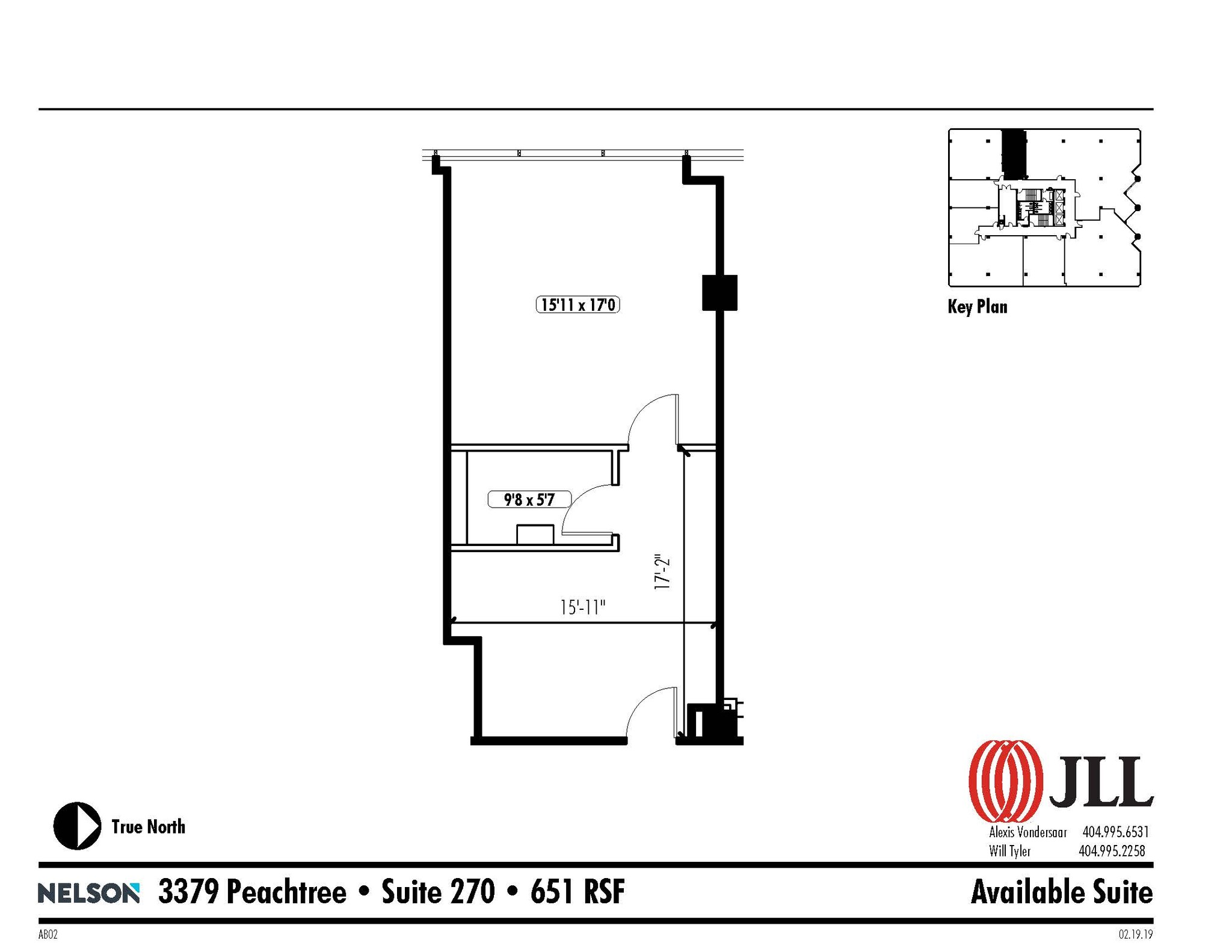 3379 Peachtree Rd NE, Atlanta, GA à louer Plan d’étage– Image 1 sur 1