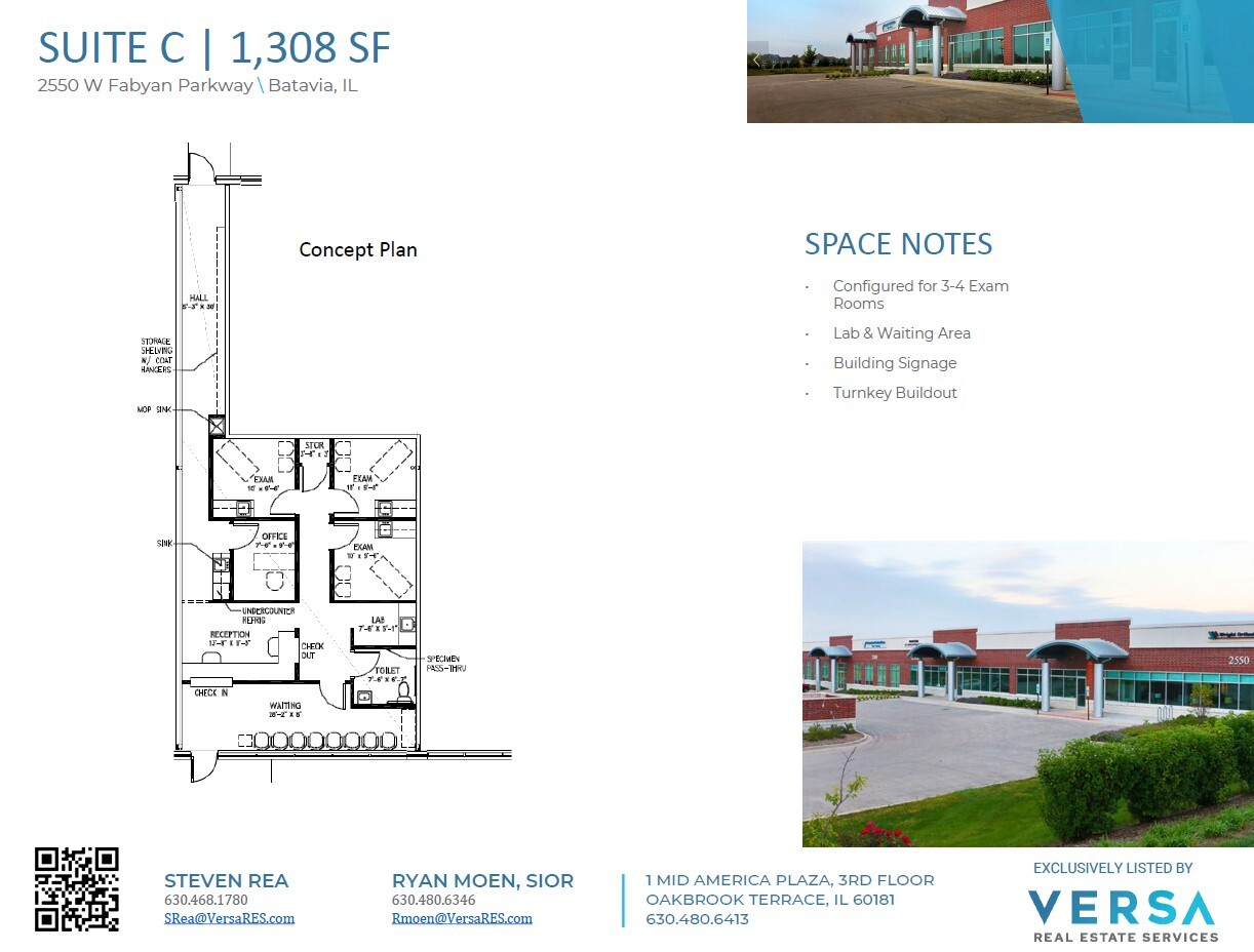 2550-2586 W Fabyan Pky, Batavia, IL à louer Plan d’étage– Image 1 sur 1