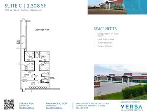 2550-2586 W Fabyan Pky, Batavia, IL à louer Plan d’étage– Image 1 sur 1