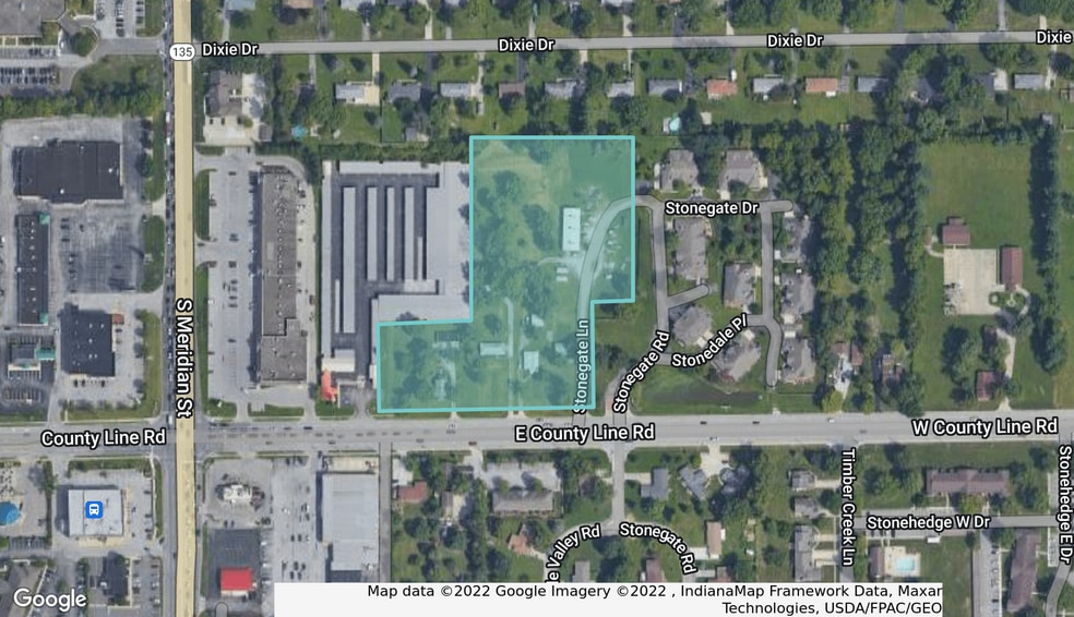 20, 90, 104, & 108 E. County Line Rd. Rd, Indianapolis, IN à vendre - Aérien – Image 2 sur 2