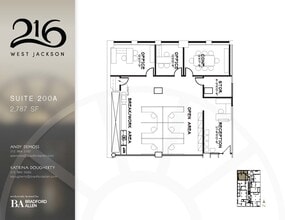 216 W Jackson Blvd, Chicago, IL à louer Plan d’étage– Image 1 sur 5