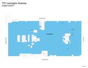 731 Lexington Ave, New York, NY à louer Plan de site– Image 1 sur 2