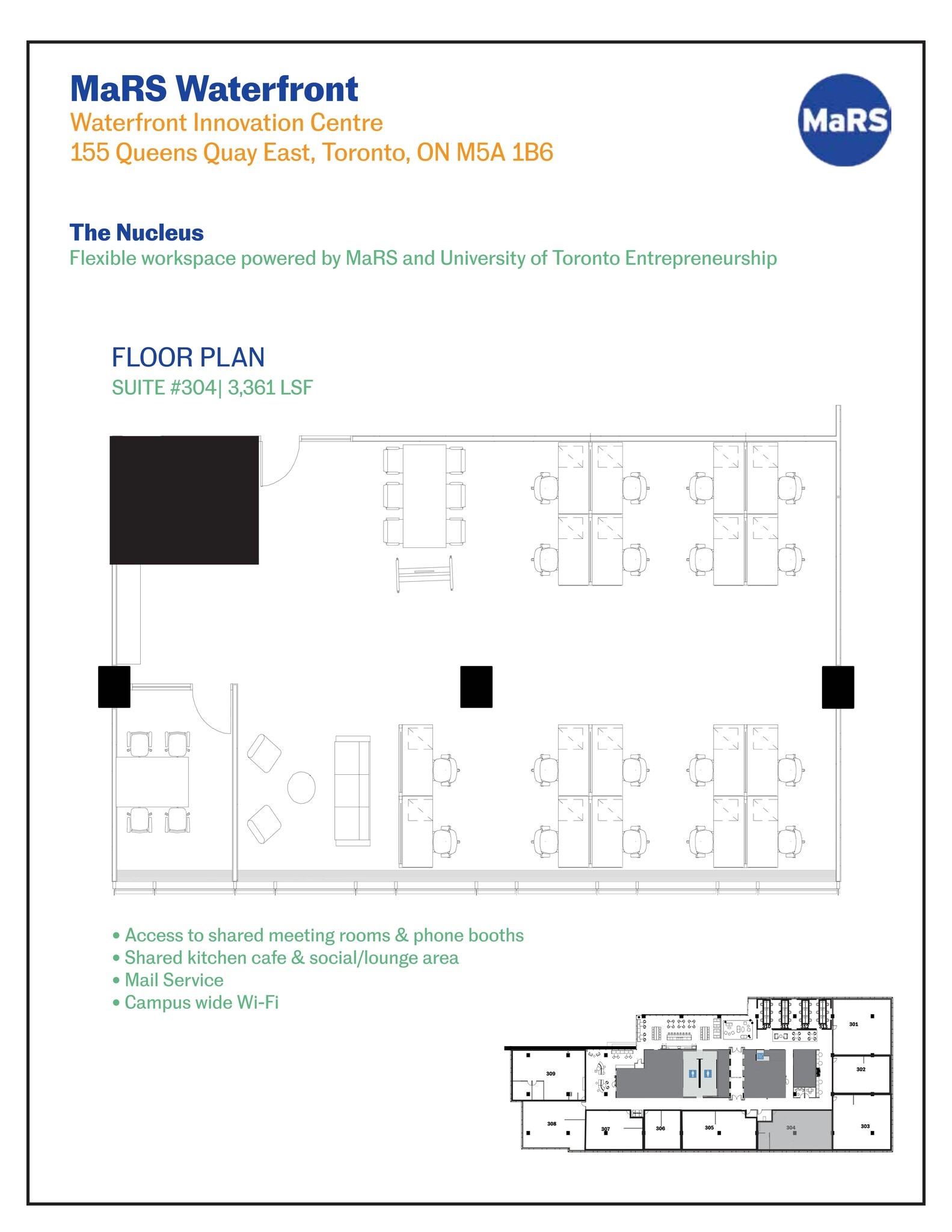 155 Queens Quay E, Toronto, ON à louer Plan de site– Image 1 sur 1