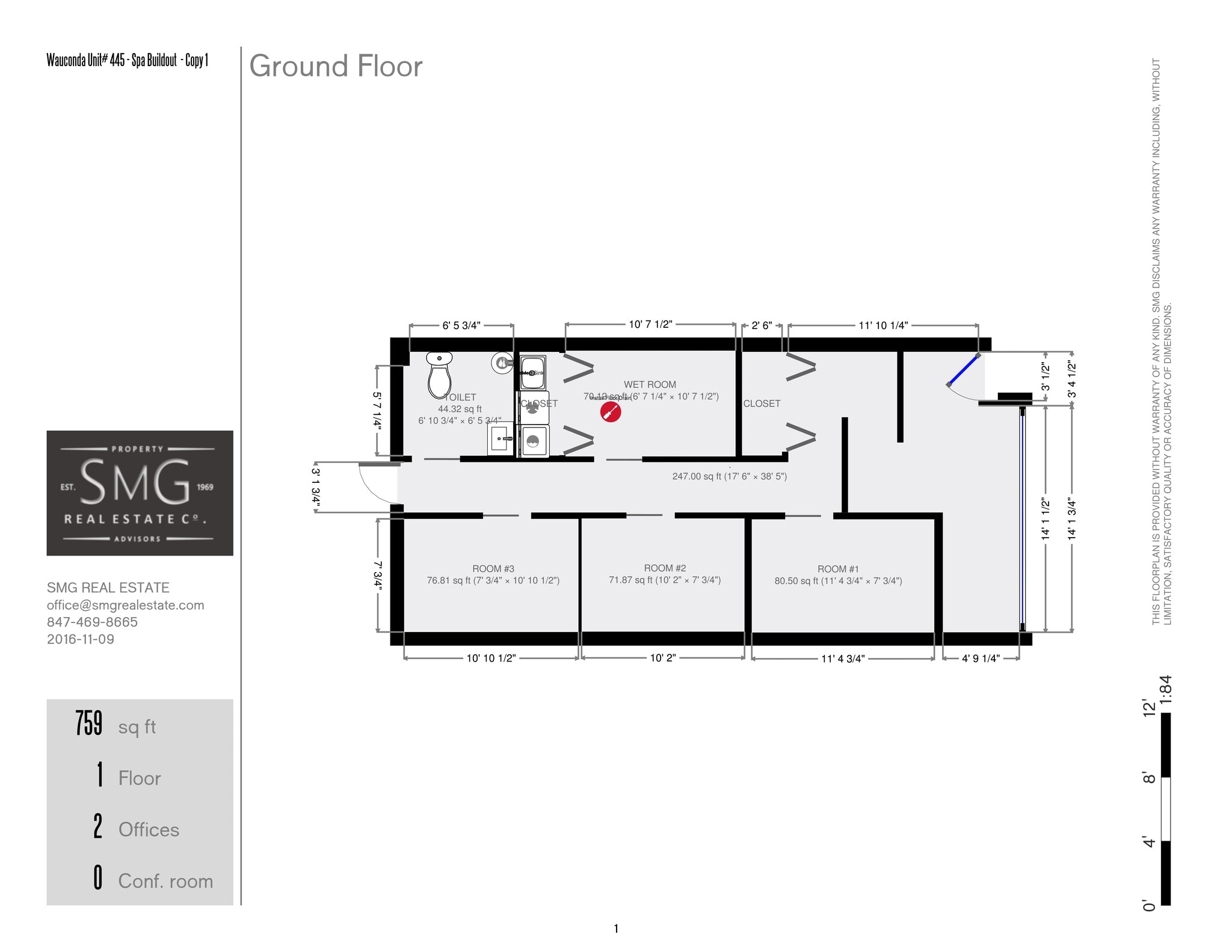 415-461 E Liberty St, Wauconda, IL à louer Plan de site– Image 1 sur 1