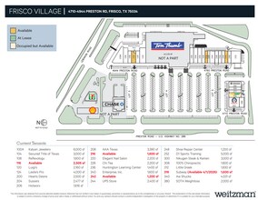 4710-4944 Preston Rd, Frisco, TX à louer Plan de site– Image 1 sur 1