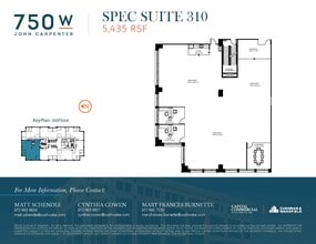 750 W John Carpenter Fwy, Irving, TX à louer Plan d’étage– Image 2 sur 3