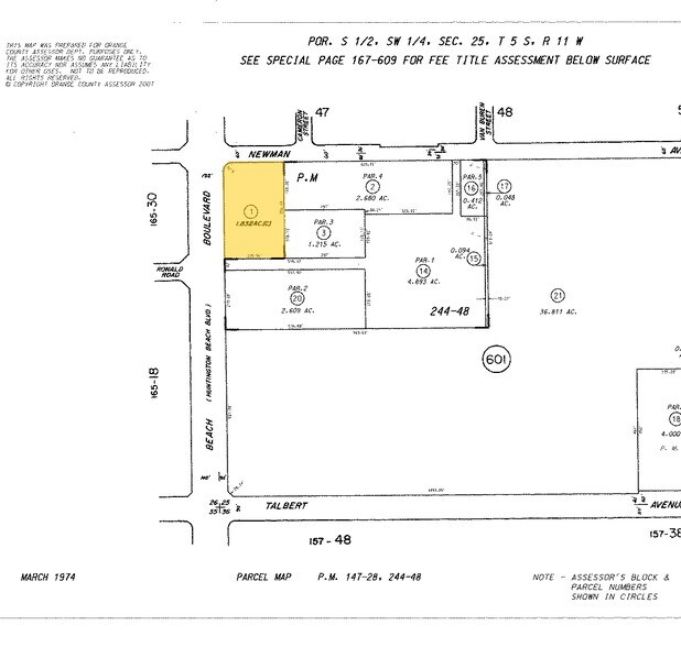 17762 Beach Blvd, Huntington Beach, CA à louer - Plan cadastral – Image 3 sur 13