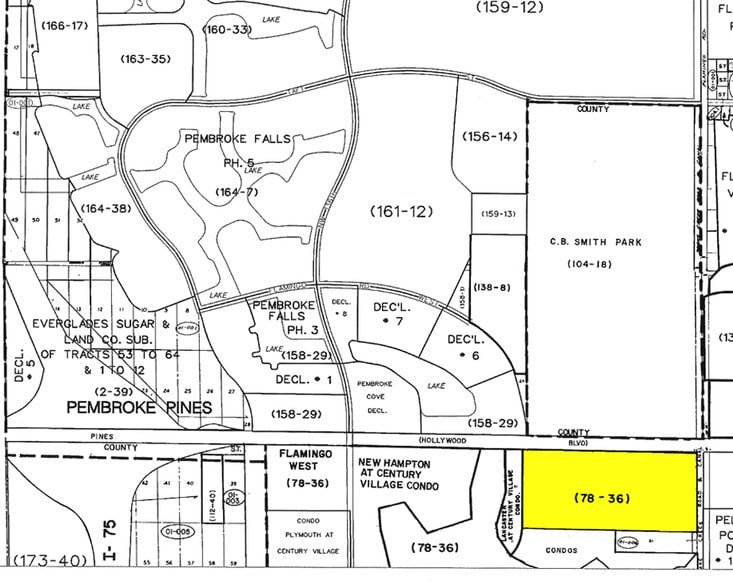 100-352 S Flamingo Rd, Pembroke Pines, FL à louer - Plan cadastral – Image 2 sur 23