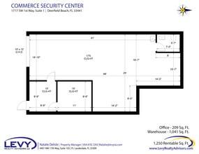 1533-1717 SW 1st Way, Deerfield Beach, FL à louer Plan d’étage– Image 2 sur 7