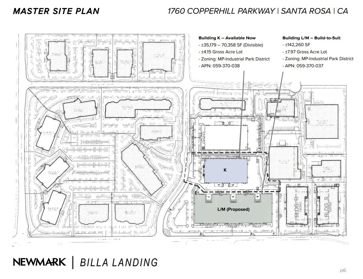 3550 N Laughlin Rd, Santa Rosa, CA à louer Plan de site– Image 1 sur 1