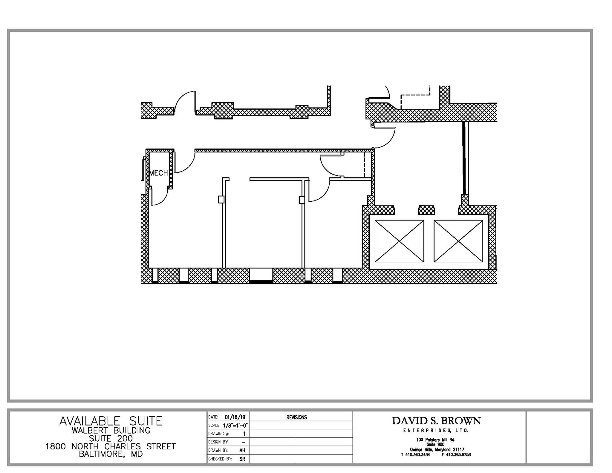 1800 N Charles St, Baltimore, MD à louer Plan d’étage– Image 1 sur 1
