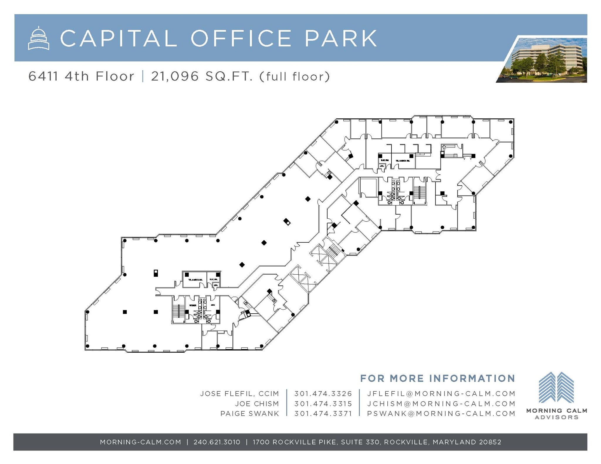 6411 Ivy Ln, Greenbelt, MD à louer Plan d’étage– Image 1 sur 1