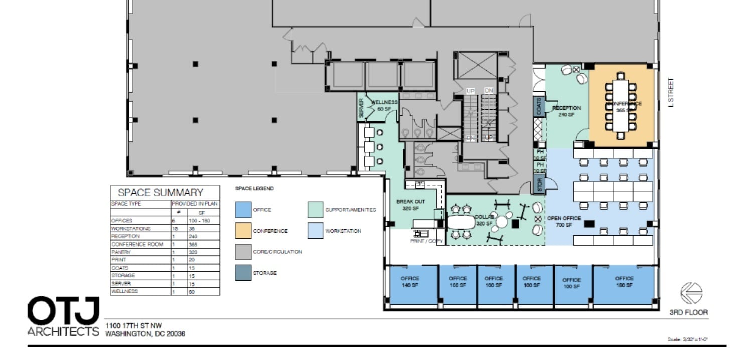 1100 17th St NW, Washington, DC à louer Plan d’étage– Image 1 sur 4