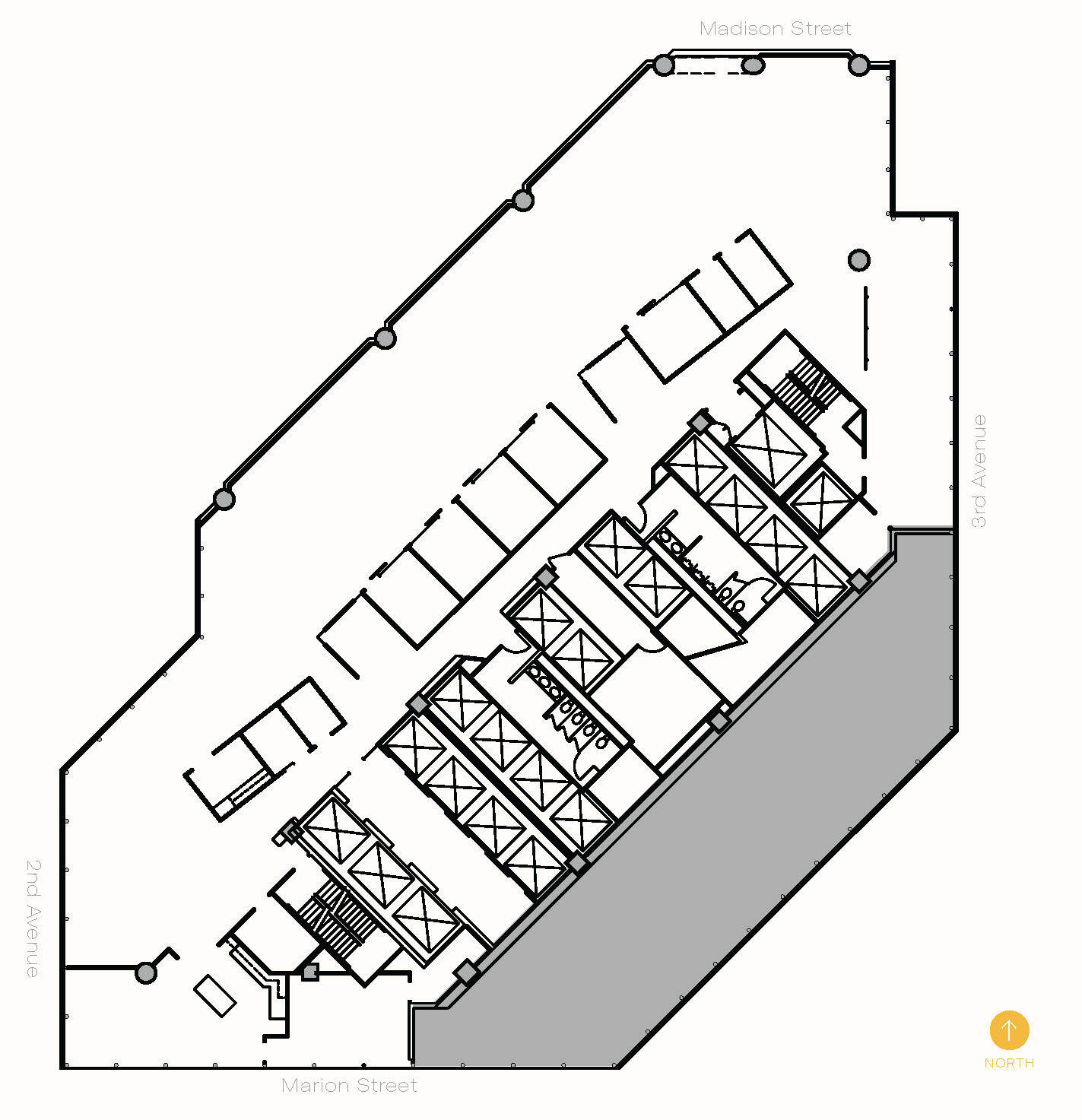 999 3rd Ave, Seattle, WA à louer Plan d’étage– Image 1 sur 7