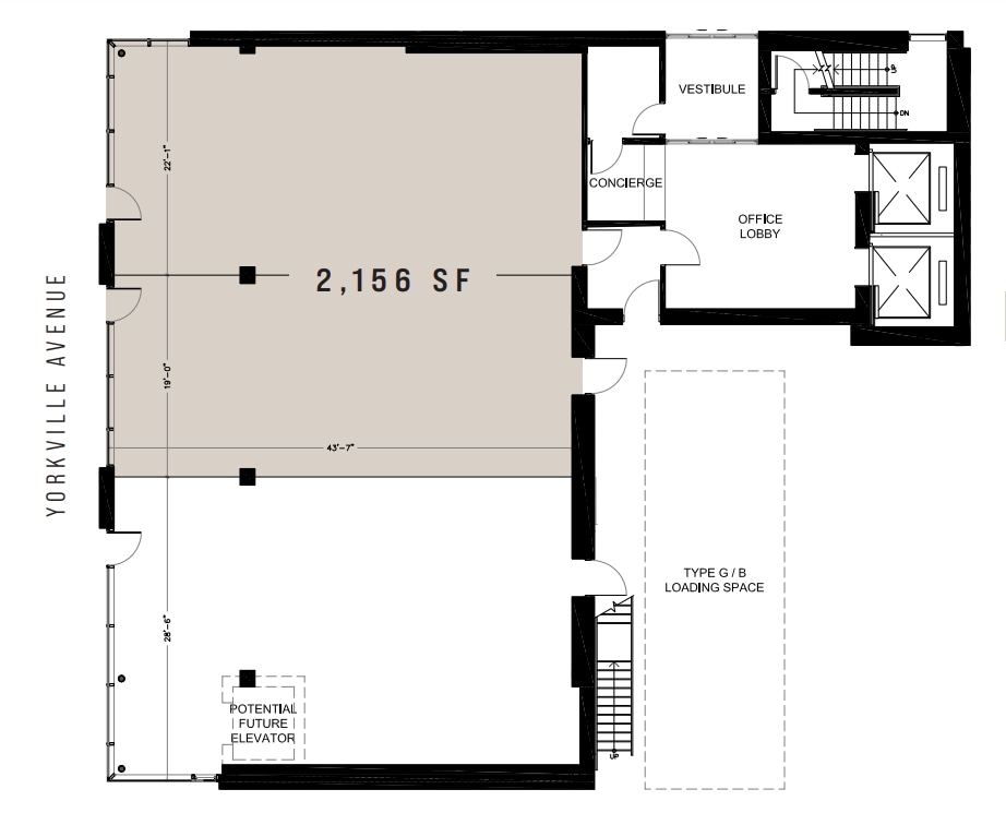 135 Yorkville Ave, Toronto, ON à louer Plan d’étage– Image 1 sur 1