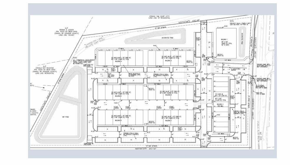 594 NC Highway 210 E, Hampstead, NC à louer - Plan de site – Image 1 sur 5