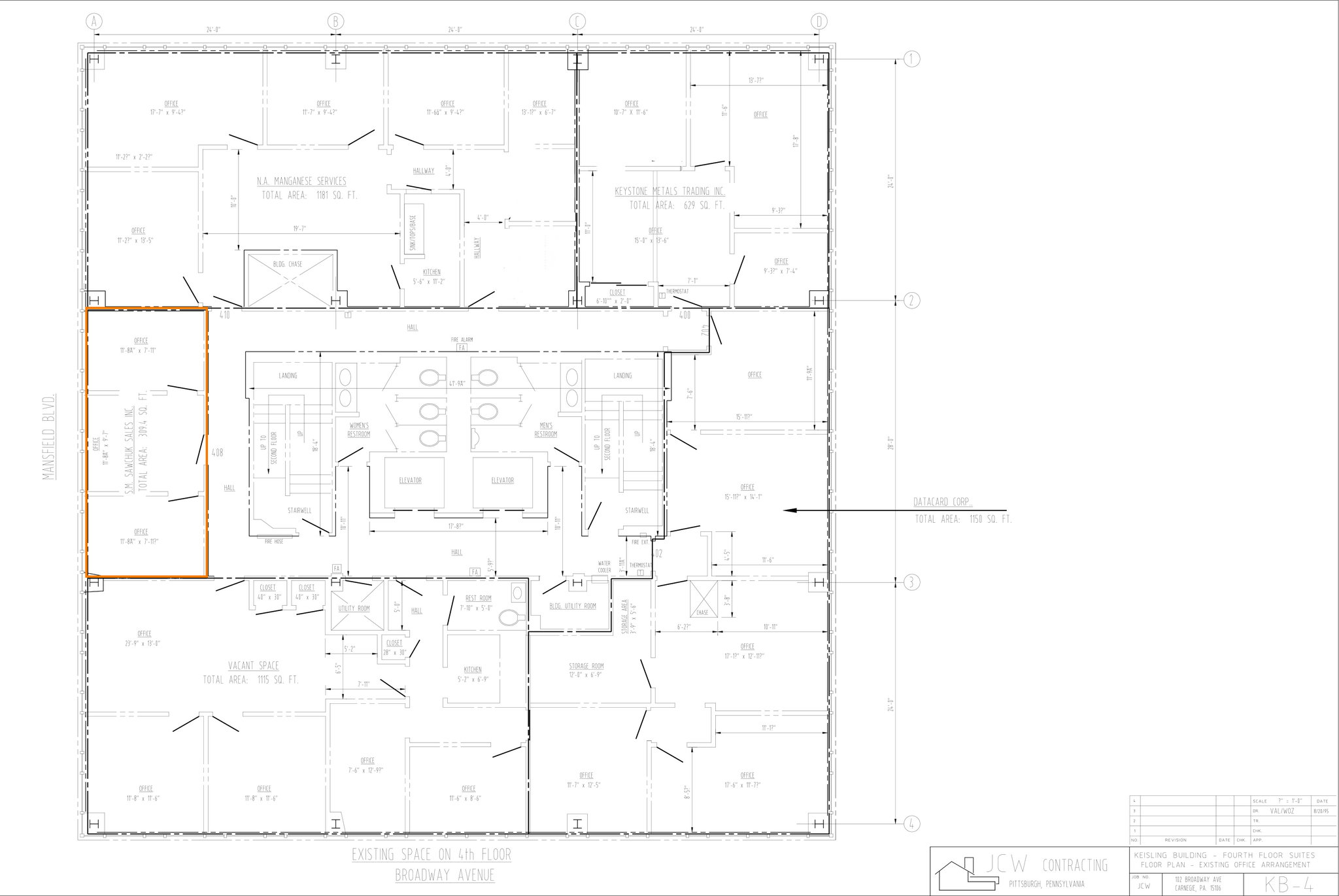 102 Broadway St, Carnegie, PA à louer Plan d’étage– Image 1 sur 1