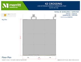 6100 NC Highway 42 W, Garner, NC à louer Plan d’étage– Image 2 sur 2