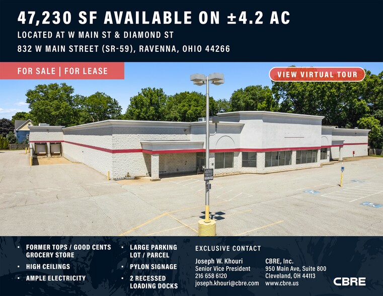 832 W Main St, Ravenna, OH à louer - Photo de l’immeuble – Image 1 sur 5