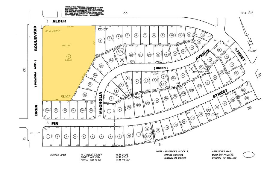 612 S Brea Blvd, Brea, CA à louer - Plan cadastral – Image 2 sur 8