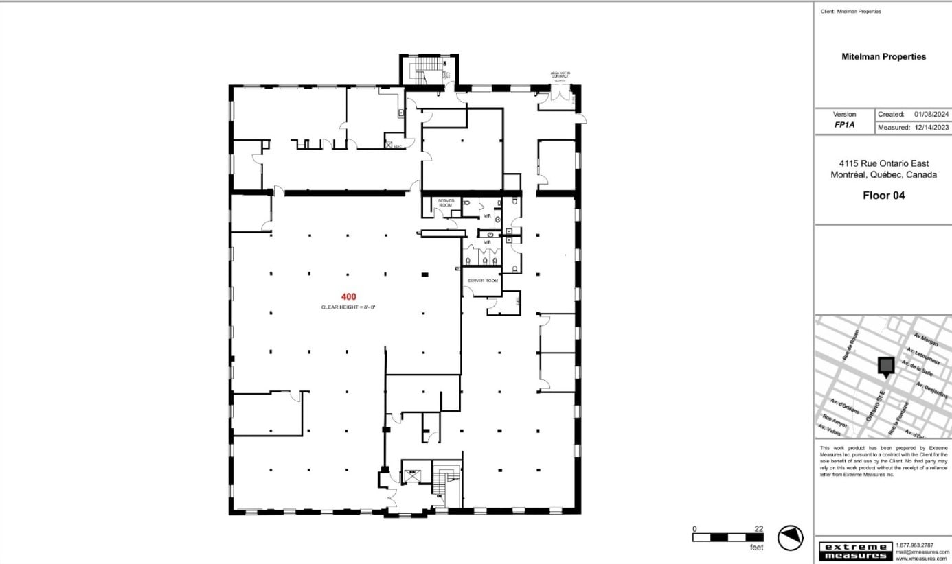 4115 Rue Ontario E, Montréal, QC à louer Plan d’étage– Image 1 sur 1
