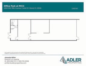 1200 NW 78th Ave, Doral, FL à louer Plan d’étage– Image 1 sur 1
