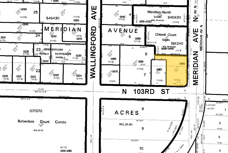 10303 Meridian Ave N, Seattle, WA à louer - Plan cadastral – Image 2 sur 2