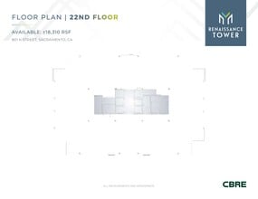 801 K St, Sacramento, CA à louer Plan de site– Image 1 sur 2