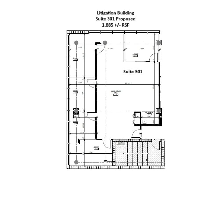 633 S Andrews Ave, Fort Lauderdale, FL à louer Plan d’étage– Image 1 sur 1