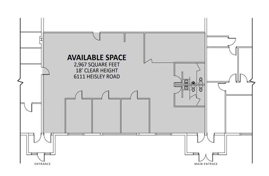 6111 Heisley Rd, Mentor, OH à louer - Photo de l’immeuble – Image 2 sur 4