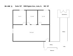 3060-3080 Ogden Ave, Lisle, IL à louer Plan de site– Image 1 sur 1