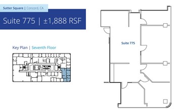 1800 Sutter St, Concord, CA à louer Plan d’étage– Image 1 sur 1