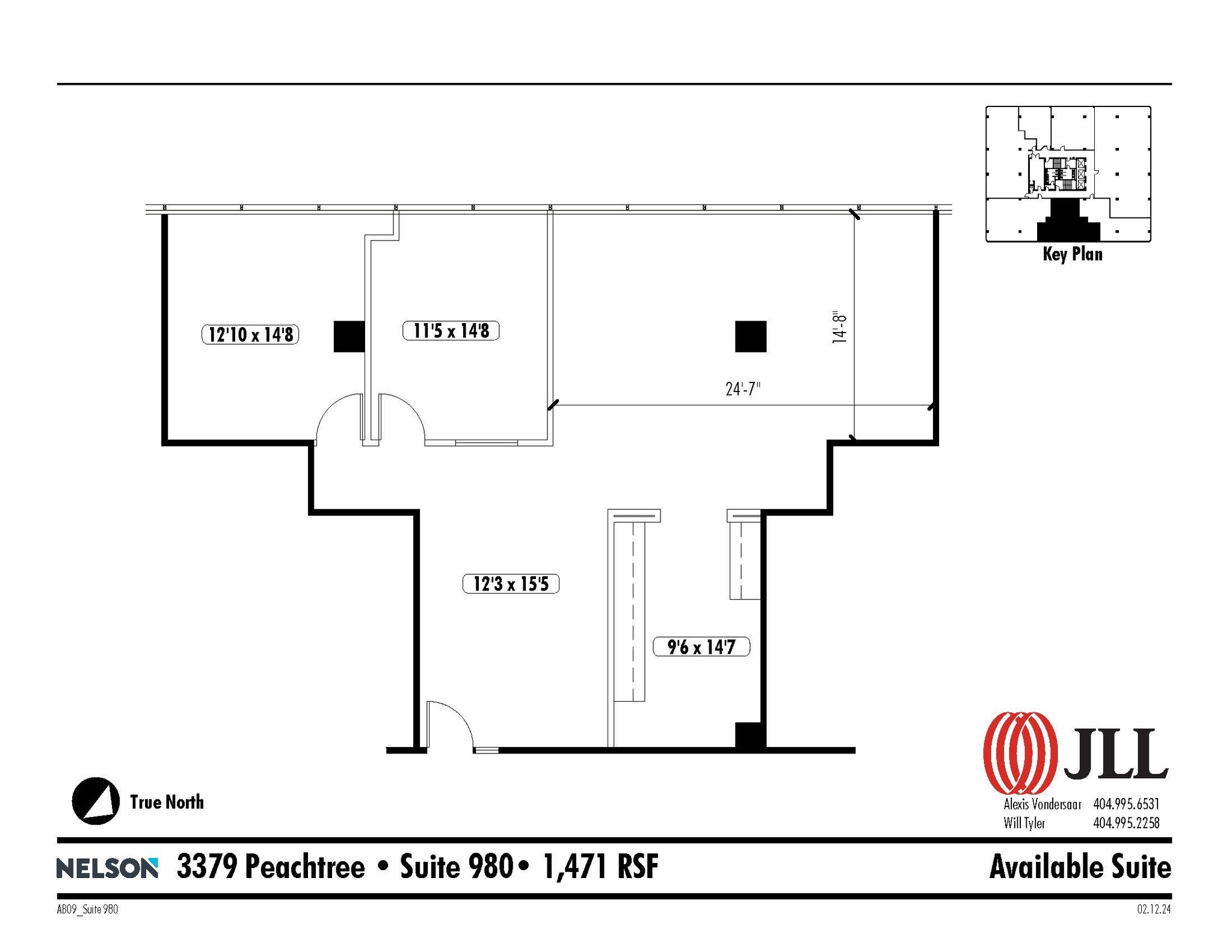 3379 Peachtree Rd NE, Atlanta, GA à louer Plan d’étage– Image 1 sur 1