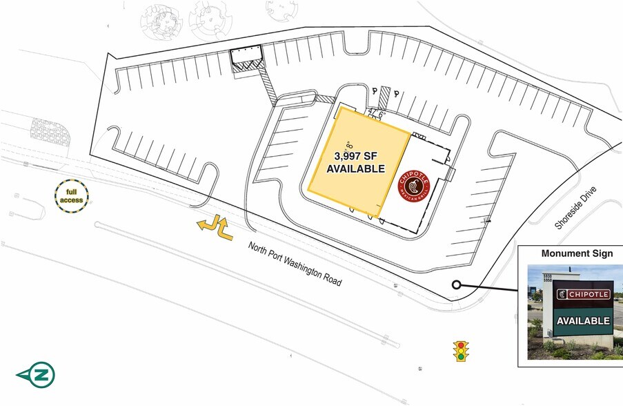 5930 N Port Washington Rd, Glendale, WI à louer - Plan de site – Image 3 sur 6