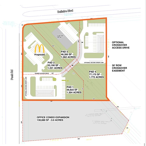 Bellaire Blvd & Peek Rd, Richmond, TX à louer - Plan de site – Image 2 sur 3