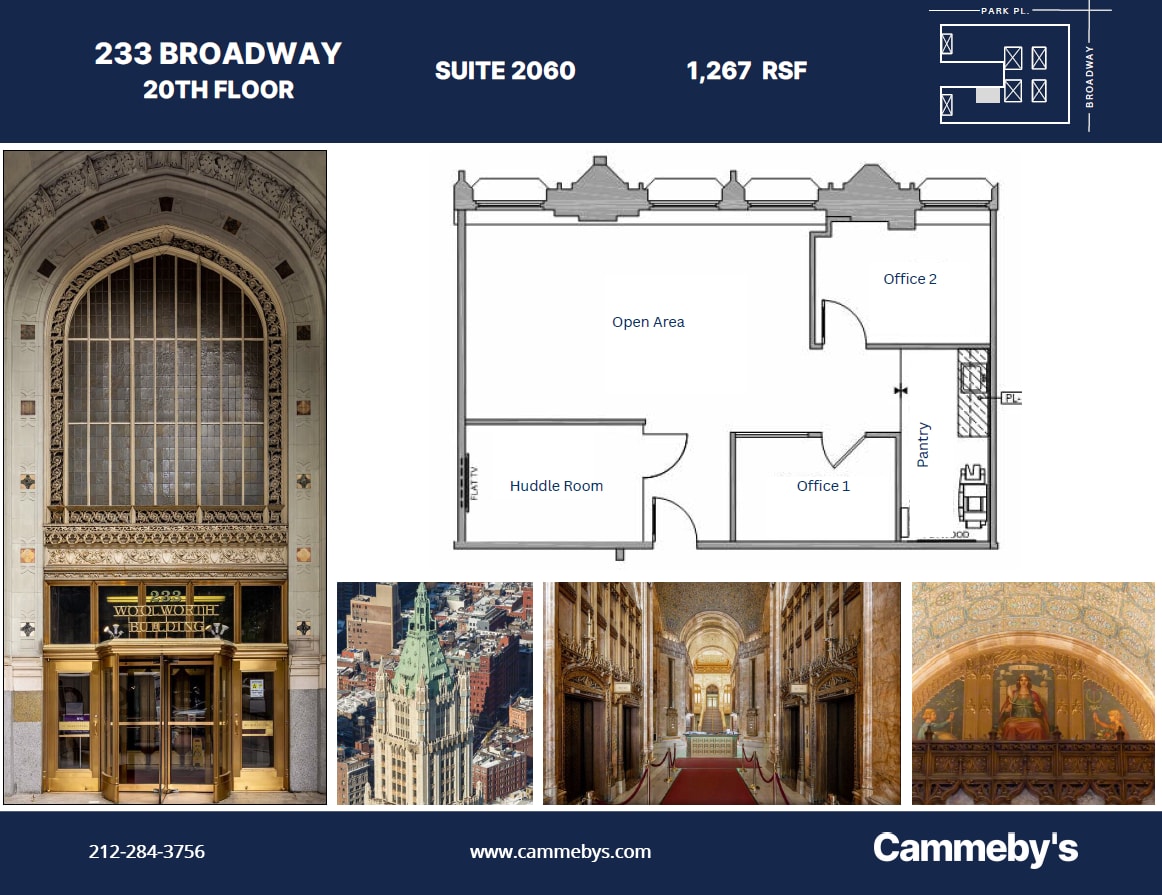 233 Broadway, New York, NY à louer Plan d’étage– Image 1 sur 1