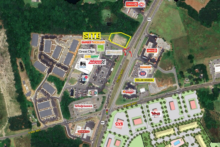 2220 Jefferson Davis hwy, Sanford, NC à louer - Aérien – Image 3 sur 3