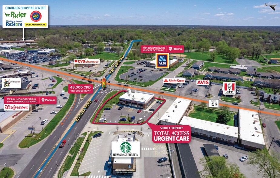 400 Beltline rd, Collinsville, IL à vendre - Photo de l’immeuble – Image 3 sur 4