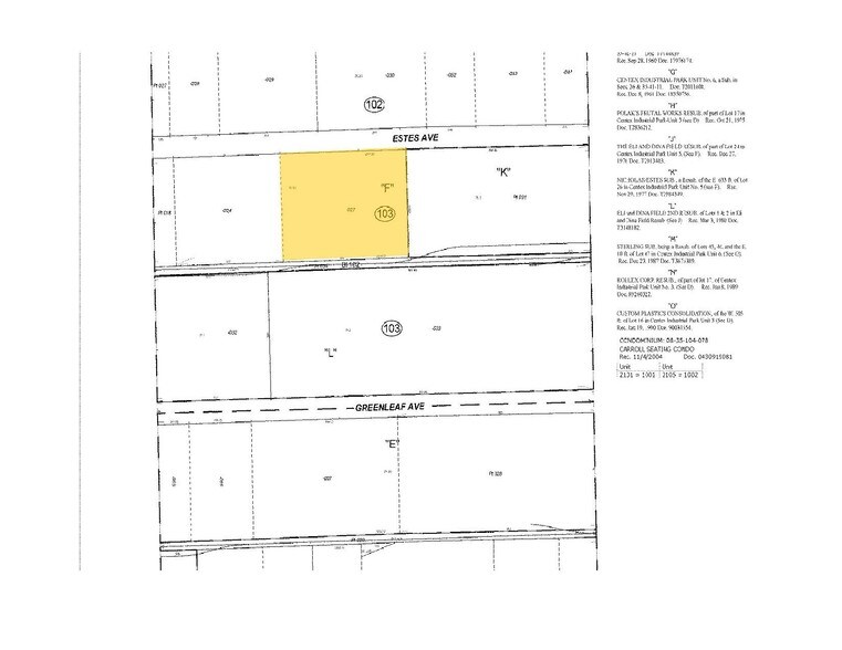2001 Estes Ave, Elk Grove Village, IL à louer - Plan cadastral – Image 3 sur 5