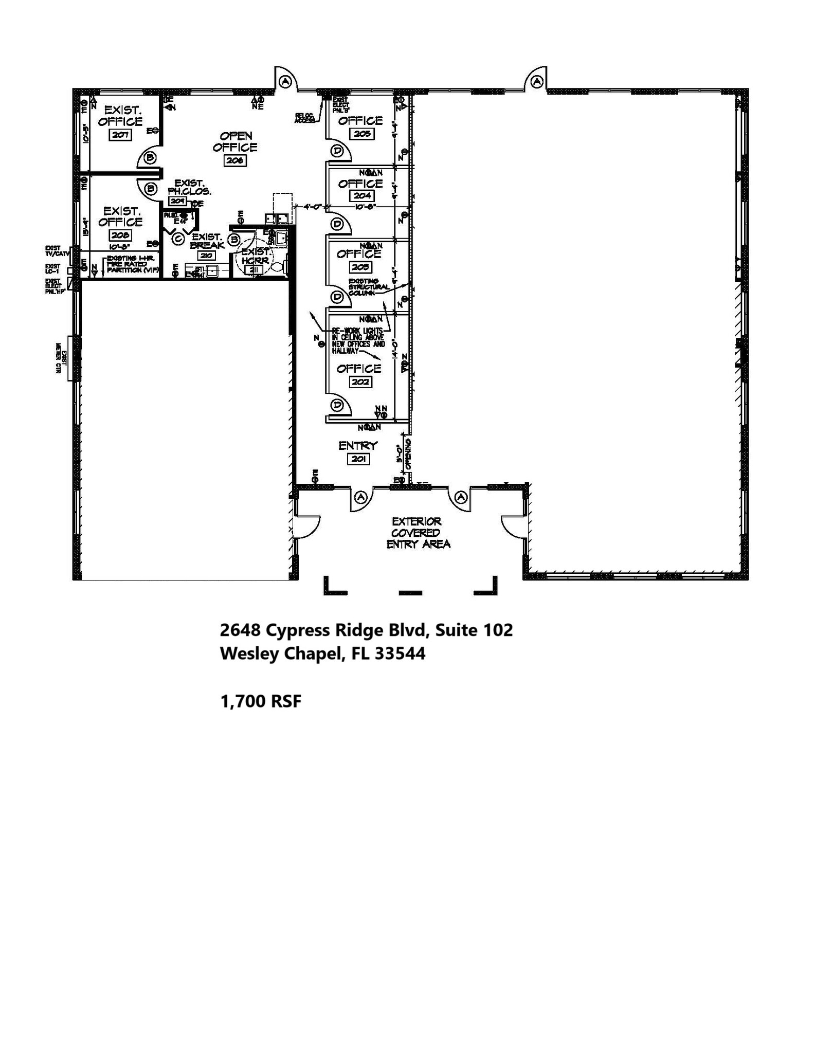 2648 Cypress Ridge Blvd, Wesley Chapel, FL à louer Plan d’étage– Image 1 sur 1